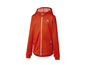Une veste softshell orange à capuche de la marque 'Nature & Science'.