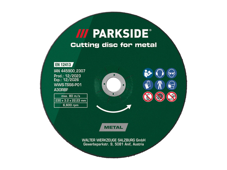 Aller en mode plein écran : PARKSIDE® Kit de disques à tronçonner ou ébavurer ou Disque à tronçonner diamanté, Ø 230 mm - Image 5
