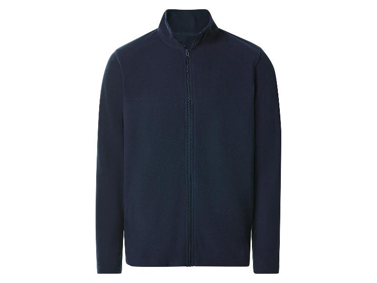 Veste polaire homme bleu marine avec fermeture éclair