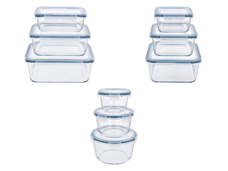 SILVERCREST® Set de boîtes de conservation en verre