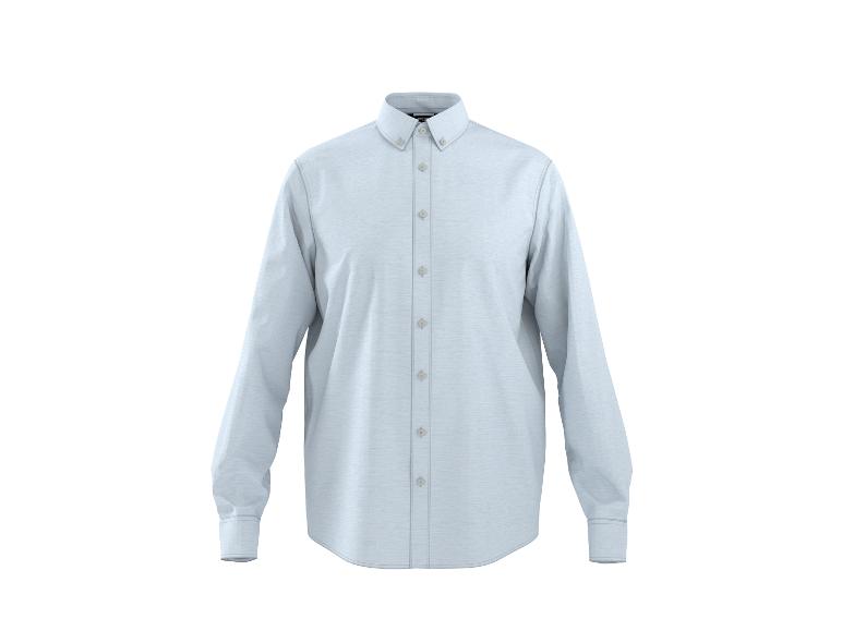 Chemise homme à manches longues de couleur bleu clair