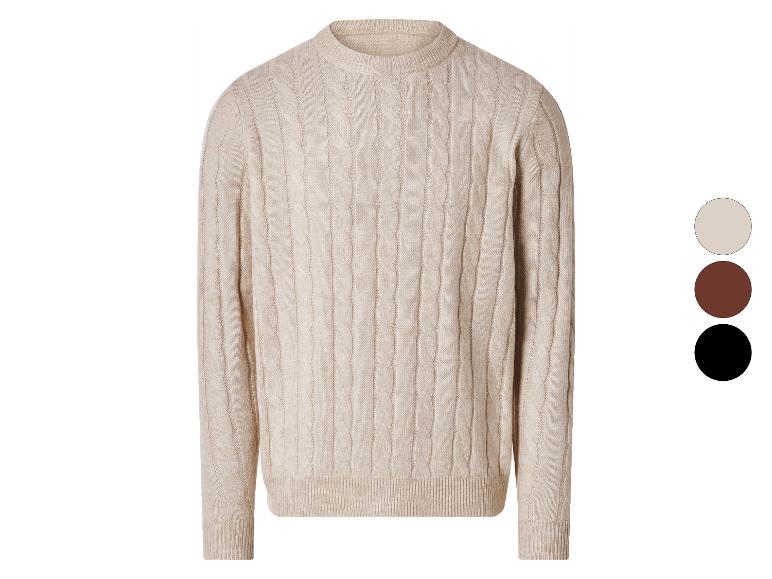 Pull torsadé beige, avec options de couleur marron et noir