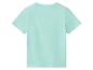 T-shirt enfant uni vert menthe à manches courtes, vue de dos.