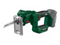 Une scie sauteuse Parkside X20VTeam verte avec une lame en métal.