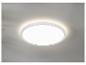 Un plafonnier LED rond et blanc.