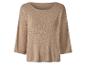 Pull beige trois quarts.