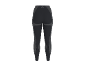 Legging de sport gris foncé avec empiècements à motifs