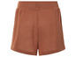 Shorts en tricot marrons avec taille élastique.