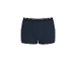 Boxer homme bleu marine avec ceinture noire et blanche.