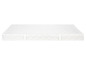 Un matelas blanc avec un dessus matelassé.