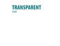 Le mot 'TRANSPARENT' en bleu foncé.