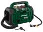 Compresseur et pompe PARKSIDE X 20V TEAM verts et noirs avec tuyaux et accessoires.