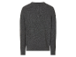 Pull gris foncé en maille pour homme.