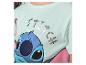 T-shirt enfant avec imprimé Stitch et texte argenté 'STITCH'.