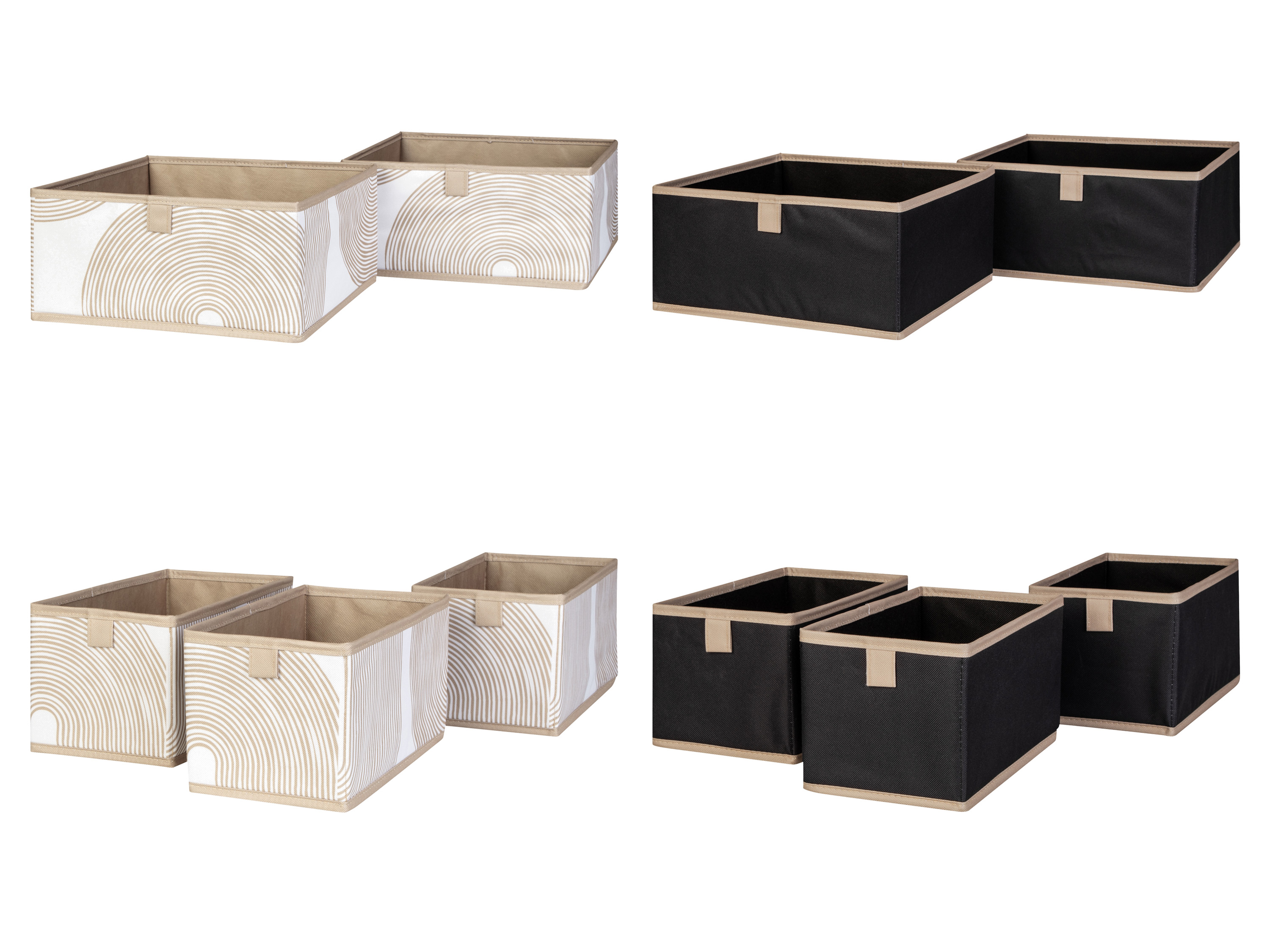 LIVARNO home Lot de 2 boîtes de rangement