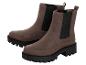 Bottes Chelsea marron pour femme avec semelle épaisse