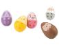 Jouets œufs à hochet : lapin, poulet, cochon, mouton, hérisson.