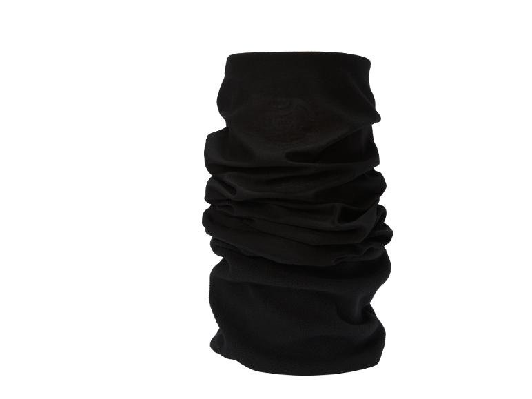 Cache-cou polaire noir pour la chaleur.
