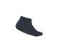 Chaussette basse noire sur fond blanc