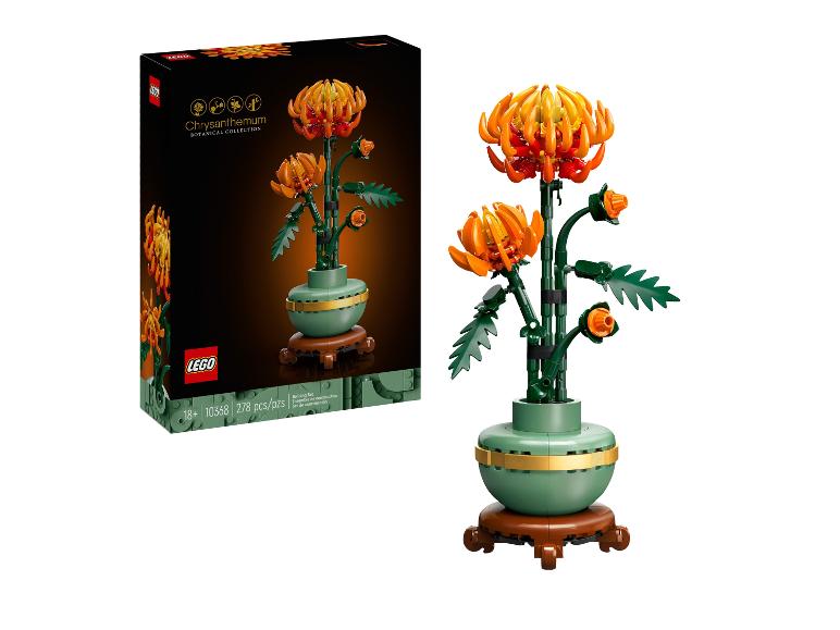 Ensemble LEGO Chrysanthemum Botanical Collection 10368 de 278 pièces, pour 18 ans et plus