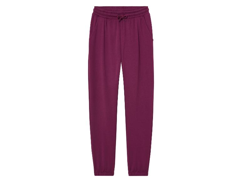 Pantalon de survêtement bordeaux avec cordon de serrage à la taille