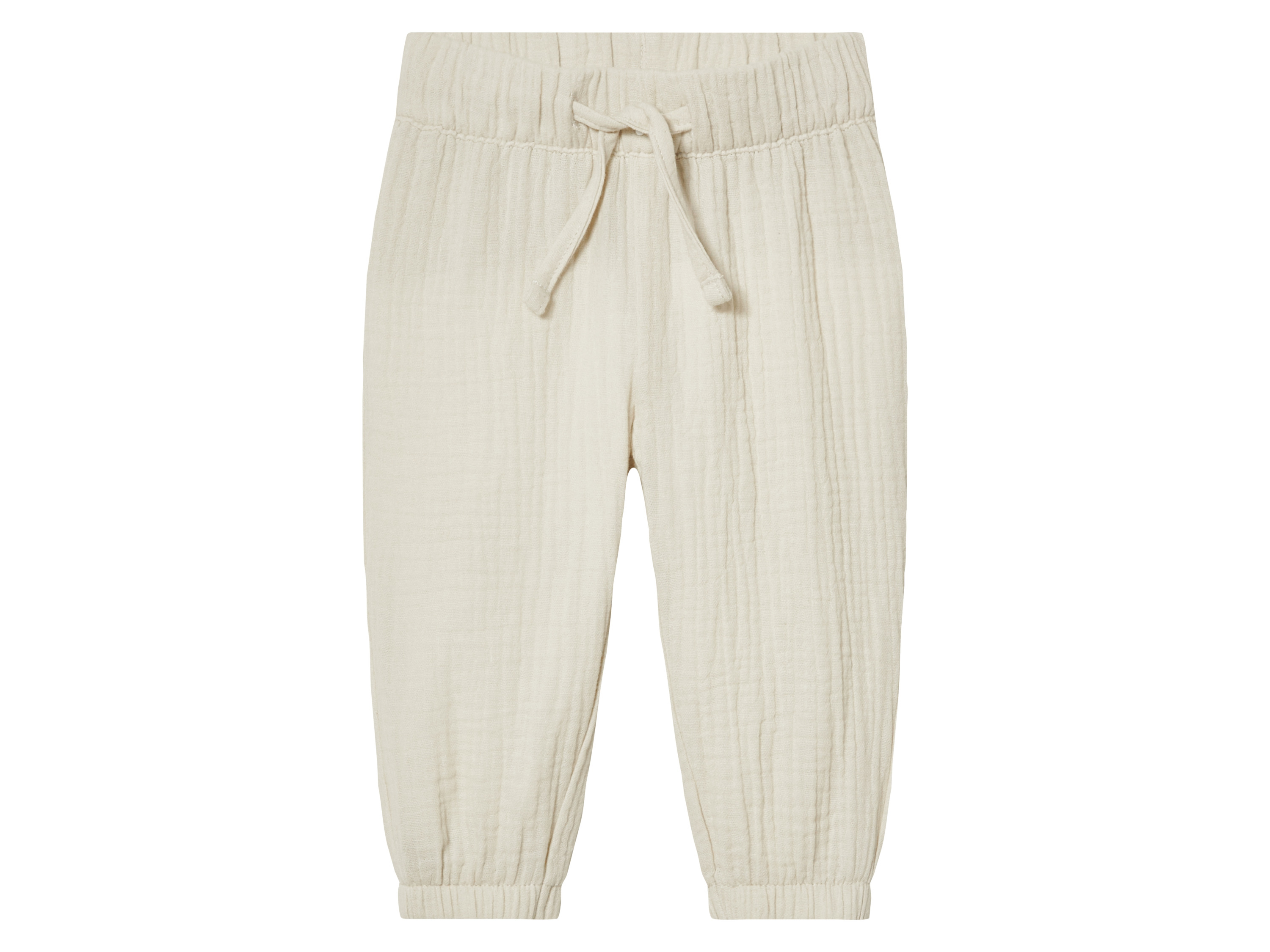 lupilu® Pantalon en mousseline bébé (beige, 50/56)