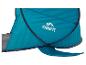 Tente de plage Crivit turquoise pliable, idéale pour la plage ou le camping.