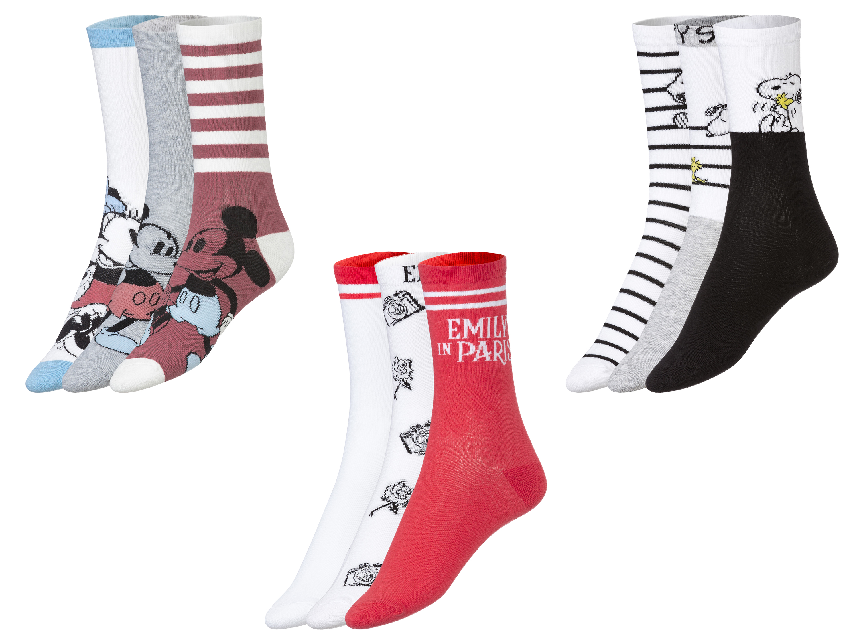 Lot de 3 paires de chaussettes femme