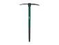 Pioche Parkside : outil de jardinage, manche vert.