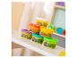 Pots de pâte à modeler colorés empilés avec le texte « AGES 2+ » et « NON-TOXIC ».