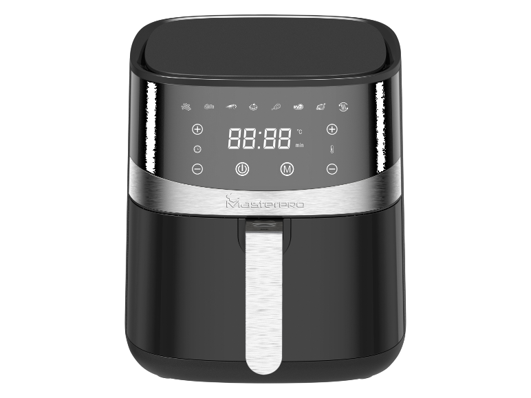 Friteuse à air Masterpro avec écran digital.