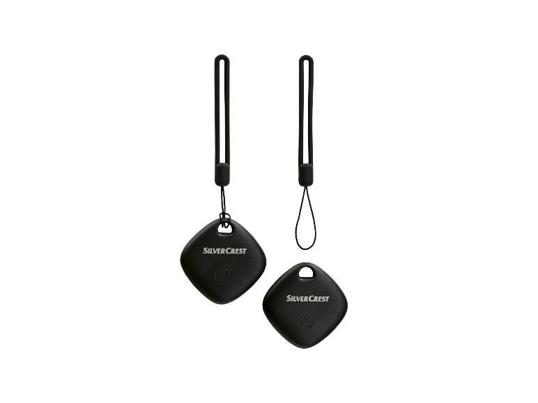 Deux traceurs SilverCrest noirs avec lanières.