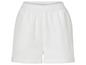 Shorts blancs en coton avec taille élastique.