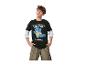 T-shirt Pokémon noir et Squirtle, shorts cargo.