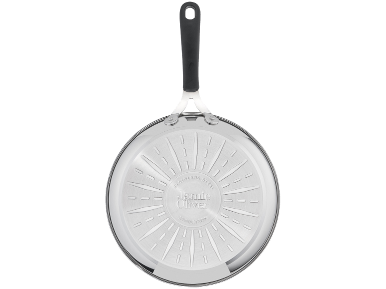 Fond de poêle en acier inoxydable compatible induction