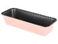 Moule à pain rectangulaire rose avec intérieur antiadhésif