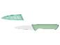 Couteau de cuisine vert avec étui de protection