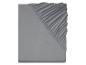 Drap gris en coton.