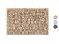 Tapis de bain beige avec texture peluche