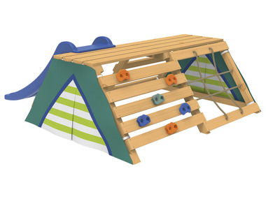 Playtive Tipi avec filet d'escalade et toboggan