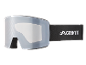 Masque de ski avec lentille miroir argentée et sangle noire