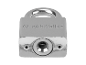 Cadenas Parkside en métal gris