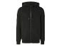 Sweat-shirt à capuche noir avec fermeture éclair