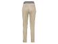 Pantalon beige, coupe droite, détail bande contrastante.