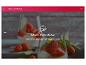 Dessert de crème au chocolat blanc avec purée de framboises, avec le texte « RECETTE TERMINÉE ».