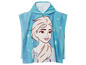 Une robe de bain bleue à capuche avec une image d'Elsa de La Reine des Neiges.