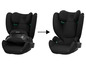 Un siège auto Cybex Pallas B2 noir, vu de face et de dos.