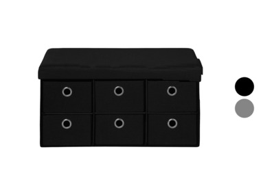 LIVARNO home Banc-coffre de rangement, avec 6 tiroirs