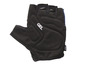 Gants de vélo noirs avec rembourrage en gel.