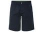 Short chino bleu foncé avec un petit logo de cheval.
